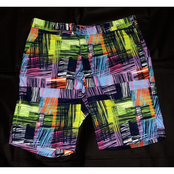 Loudmouth Men's Performance Flat Front Stretch Preppy Golf Shorts Size 36 - Picture 1 of 7